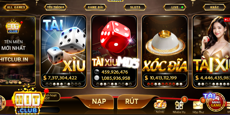 Nạp cực nhanh chơi cực đã tại Hitclub